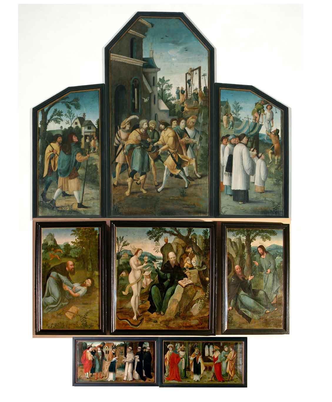 Kempen Antoniusretabel R�ckseitenrekonstruktion